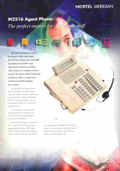 Буклет NORTEL MERIDIAN M2216, 55-1700, Баград.рф